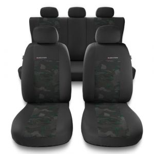 Mossa Housses de si&egrave;ge adapt&eacute;es pour Citroen C4 I, II (2004-2017) - Housse Siege Voiture universelles - Couverture Siege - Une-GR (eMOSSA, neuf)
