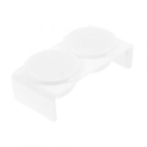 SKISUNO Godet &agrave; Ongles Double Trou Avec Couvercle, Plat Dappen Pour Monom&egrave;re, Plastique Robuste, Usage Professionnel Nail Art Et Manucure, Pour Nettoyage Pinceaux Et Trempage Ongles (Kostowmer, neuf)