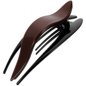 Gogogmee Pince Cheveux Longue Grosse Griffe Fran&ccedil;aise R&eacute;utilisable pour Queue de Cheval Clip et Antid&eacute;rapant pour Cheveux &Eacute;pais et Fins Accessoire de Coiffure &Eacute;l&eacute;gant pour Femmes (Xiaanmall, neuf)