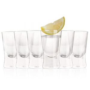 ZiVie®, Verres à shot 25ml/2.5cl | Pack de 6 verres à liqueur | Verre à vodka | Shooter verre, Parfait pour les fêtes et toutes les célébrations (SYNTOF Europe, neuf)