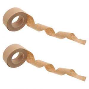 jojofuny 2 rouleaux Ruban Kraft Gomm&eacute; &agrave; Eau Ruban de Montage pour Encadrement et Protection &OElig;uvres Adh&eacute;sif Papier pour Scellage (Merlun, neuf)