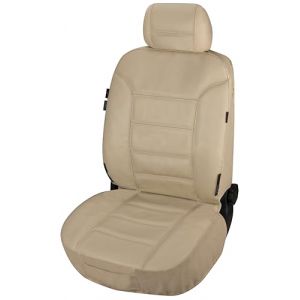Walser Housse de Protection pour Voiture Billy en Cuir véritable, protège-siège de Voiture, Housse de siège en Cuir véritable en Taille Beige 19636 (WALSER - Le meilleur pour votre voiture, neuf)