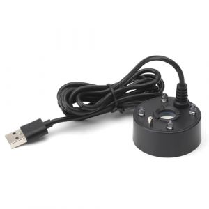 APOMOONS Brumisateur à Ultrasons Brumisateur Ultrason LED Atomiseur Fontaine d'étang Mini Brumisateur de Réservoir de Poissons LED USB pour Noël Fontaines étang avec Protection Contre Le Manque d'eau (Snorkeling Sky, neuf)