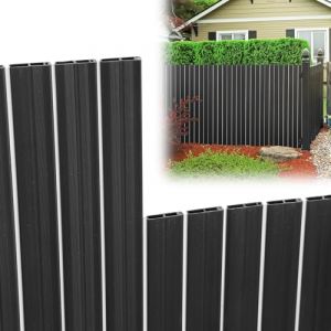 Fiqops Brise-vue en PVC 90 x 300 cm, 2025 - Brise-vue - Clôture brise-vue - Clôture brise-vue - Gris - Protection contre le vent et l'eau - Résistant aux UV - Double renforcement - Brise-vue pour le (YunYang9, neuf)