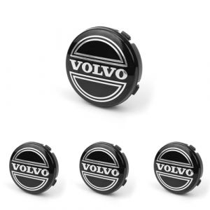 PHMING 4 Pièces Cache Moyeu en ABS, Capuchon Enjoliveur de Centre de Roue, 64mm Capuchon de Moyeu, Enjoliveur de Moyeu de Voiture Noir, Convient à la Plupart des Modèles (PHMING, neuf)