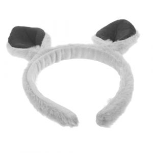 HONITANO Bandeau Oreilles de Kangourou Gris Accessoire Cosplay Animal Adulte et Confortable pour Fête et Déguisement (LUWELI, neuf)