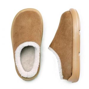Hitopteu Chaussons Enfants pour Gar&ccedil;on et Fille Pantoufles en Peluche d'hiver Doux et Chauds Int&eacute;rieur Ext&eacute;rieur Chaussures Unisexe Camel Taille de l'&eacute;tiquette 240 36 (Hi-top, neuf)