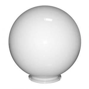 EXTRUMOL - Diffuseur Sphérique - Remplacement Globe - Éclairage Public - Luminaire Extérieur - Polycarbonate Blanc - Dimensions : Ø 40 cm - Poignée Baïonnette : 16 cm (EXTRUMOL, neuf)