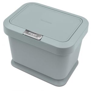 YourCasa Poubelle bio de cuisine 5L - Couvercle avec m&eacute;canisme &agrave; bouton-poussoir - Composteur pour d&eacute;chets bio quotidiens - &Eacute;tanche aux odeurs - Petite poubelle bio - Composteur - Seau bio (yourcasa, neuf)