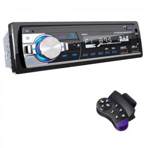 RDS Autoradio Bluetooth 5.0, CENXINY Poste Radio Voiture Bluetooth Mains Libres avec T&eacute;l&eacute;commande, Autoradio 1 DIN Radio St&eacute;r&eacute;o MP3 Player Soutien iOS Android Supporte 2 USB/AUX in/TF/SD (CENXINY EURO, neuf)