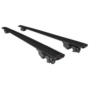 Barres de toit compatibles avec Audi Q7 2006-2015 - Avec cl&eacute; - En aluminium - Noir (Auto Acessories, neuf)