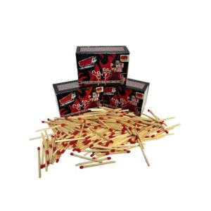 Matchs en bois Lot de 720 allumettes de 4,7 cm de long Lot de 3 boîtes de 240 pièces pour cheminée Allume-feu poêle barbecue barbecue cheminée (giocoscuolaregalo, neuf)