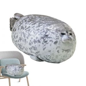 G&eacute;n&eacute;rique Coussin en Peluche Phoque Potel&eacute; | Seal Plush | Peluche Phoque Mignonne | Coussin Phoques R&eacute;aliste | Cadeau d'anniversaire Id&eacute;al pour Les (chaasf, neuf)