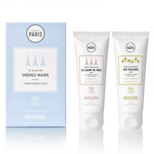 HUYGENS Duo de Cr&egrave;mes pour les Mains &ndash; Soin Nourrissant & Non Gras &agrave; l&rsquo;Aloe Vera et aux Huiles V&eacute;g&eacute;tales &ndash; Certifi&eacute; Bio, Fabriqu&eacute; en France, 2 &times; 30 ml (HUYGENS, neuf)