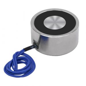Électroaimant DC 12V 250N 55LB / 25Kg Ventouse Ronde Électroaimant Solénoïde Cylindre De Levage 40x20mm (Uxney -FR, neuf)