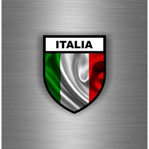 Akachafactory Autocollant Sticker Voiture Moto Airsoft Drapeau Italie Italien Biker (Akachafactory, neuf)