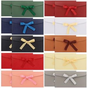 Lot de 20 Enveloppes Multicolores Style Vintage en Papier Kraft 22 x 11 cm Conviennent pour Invitations Faites &agrave; la Main Cartes de Mariage ou de Vacances (10 Couleurs) (guanheling, neuf)