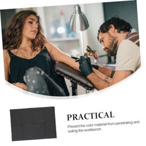 CALLARON Tapis de Nettoyage pour 125 Pi&egrave;ces Imperm&eacute;ables Housse de Table pour Accessoires S&ucirc;rs pour Tatouage en Tatouage (Raindrops On Roof, neuf)