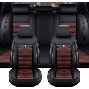 Housse Siege Voiture Universel pour Toyota Yaris Cross Hybrid 2021-2024 2025, C, Couvre Siege Voiture, Imperm&eacute;able, Cuir PU, Doux, Conduite Confortable(Black Coffee) (xyhyyds, neuf)