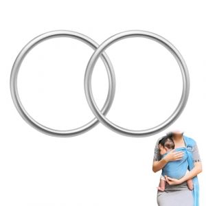 JUGUTA Anneau Porte B&eacute;b&eacute;,2Pcs Ring Sling,Anneaux De Sling,Anneau En Aluminium Baby Sling,B&eacute;b&eacute; Slings Ring,Anneaux Coton Wrap,Accessoire Pour Parents B&eacute;b&eacute;,Pour Infant Respirant Slings Carrier Strap (ROXYROX FASHION, neuf)