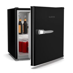 Klarstein Irene 46 L Mini r&eacute;frig&eacute;rateur r&eacute;tro - Silencieux 37 dB, Thermostat r&eacute;glable, Petit r&eacute;frig&eacute;rateur de chambre, &Eacute;conome en &Eacute;nergie, Noir (Klarstein France, neuf)