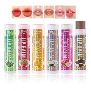 Holzsammlung 6pcs Baume à lèvres hydratant Kit de soin des lèvres pour les lèvres à saveur de fruits #03 (TeencentsMallEU, neuf)