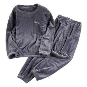 Générique Ensembles de Pyjama Femme en Polaire Hiver Chaud Vêtement de Nuit à Manches Longues Doux Pyjama Pilou Pilou Combinaison Pyjama Filles Flanelle Loungewear Sleepwear Vêtements (NiceYear, neuf)