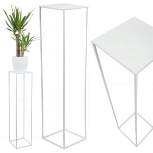 HowHomely Support de fleur en métal blanc hauteur 100 cm solide et robuste pour la décoration de salon, chambre à coucher ou bureau (HowHomely, neuf)