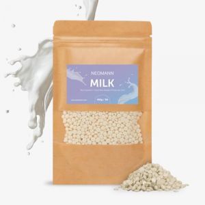 NEOMANN Perles de cire pour épilation à la cire - 450 g - Parfum lait - Cire dure ou cire pour perles de cire indolores - Pour tous les chauffe-cire et l'ensemble du corps, visage, bikini (Neoruby, neuf)