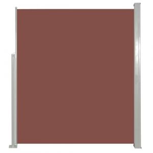 vidaXL Auvent Latéral Rétractable de Patio Store Latéral Brise-Vue Abri Soleil Jardin Terrasse Balcon Exterieur Résistant aux UV 100x500 cm Marron (vidaXL FR, neuf)