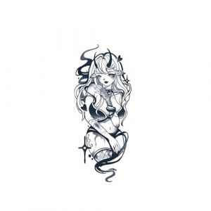 2pcs fleur bras gros bras serpent femme jus tatouage autocollant, tatouage semi-permanent, faux tatouage réaliste, dure 7-15 jours tatouage temporaire non réfléchissant et non toxique imperméable (CHJWEIHHERT, neuf)