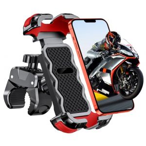 Babacom Support Telephone Velo, [1s Verrouillage Sécurisé] Support Telephone Moto 360° Rotation, Porte Telephone Velo pour Trotinette Electrique/Scooter/VTT, Compatible avec iPhone/Galaxy 4,7”-6,8” (Babacom TECH FR Store, neuf)