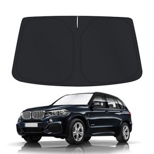 D-Lumina Pare-Brise Pare-Soleil pour B.MW X5 2014 Accessoires, Pare-Soleil pour Pare-Brise Avant, Protecteur de Protection de Pare-Brise de Voiture Contre Les Rayons UV, Pliable et Portable (FERREDINO, neuf)