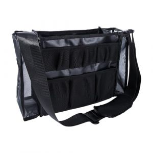 Sac &agrave; outils de barbier professionnel avec panneaux de ventilation en maille - Construction robuste en polyester - Plusieurs sections de rangement - Fermeture &eacute;clair ventil&eacute;e - Organiseur de (GuangZhouQiRanKeJiYouXianGongSi, neuf)