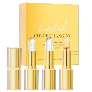 Uhngw Rouge &agrave; L&egrave;vres Changeant de Couleur - Baume Hydratant Teint&eacute; aux L&egrave;vres,Rouge &agrave; Longue Tenue Imperm&eacute;able 3 Pi&egrave;ces pour Mariage Rencontres D&eacute;placements F&ecirc;te (leshuy, neuf)