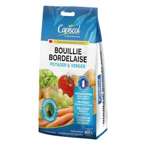 CAPISCOL Bouillie Bordelaise - 5Kg - 800L De Solution - Fongicide Polyvalent - Traitement Préventif & Traditionnel - Mildiou Tavelure Cloque du Pêcher BB2005 (H&G-Expert, neuf)