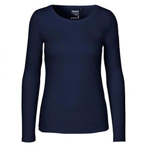 Neutral - T-shirt &agrave; manches longues pour femme, Bleu marine, XS (notrash2003, neuf)