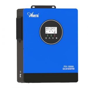 Anern Onduleur Solaire 10KW 220V-240V CA intégré 3 MPPT Fonction CT Inverseur,Impossible de Connecter la Batterie Fonctionne avec Moteur 1,5 P+3P ou Pompe à Eau,Tension MPPT 60-450VCC (Anern, neuf)