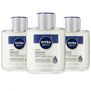 Nivea Men NIVEA Men Sensitive Baume après-rasage - apaise et hydrate la peau après le rasage - 3.3 fl. onces. Bouteille (pack de 3) (CorpoeCapelli, neuf)