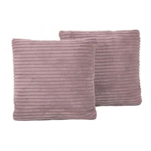 KiddyMoon Coussin Carré 30X30 Cm Lot De 2 en Polyester avec Garnissage en Mousse Design Élégant pour Canapé Fauteuil Ou Lit Facile À Entretenir Doux Et Durable, Violet (OtherEden &  DUmalDU, neuf)
