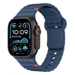 Bracelets Silicone pour Bracelet Apple Watch 44mm 40mm 46mm 42mm 41mm 45mm 49mm 38mm iWatch Band Femmes Hommes,Doux Sport Apfelband pour Bracelets Apple Watch SE/2 Serie 10 9 8 7 6 5 4 3 Ultra 2 (Yunjiantech, neuf)