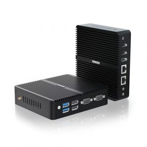VENOEN Mini PC Industriel Fanless PC N150, Win 11 Pro Industrial Computer Dual LAN, 2 x HD, DP, Linux PC sans Ventilateur, 2 x RS232 COM, WiFi, Auto Power on, 4K Triple Display, 8G DDR4 512G SSD (VENOEN MINI PC, neuf)