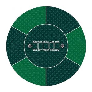 LaiEr Tapis de Poker Rond 24/31/ 47/ 55Pouces 6-8 Personnes Texas Hold'em Pad en Caoutchouc,Table Pliable,Tapis Table de Poker Portable,Adapt&eacute; aux Jeux de Poker,Blackjack. (ChunSiFuShi, neuf)