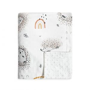 SONARIN Flanelle Couverture pour Bébé,95x160cm Couverture pour Enfants Douce Couverture à Double Face pour Garçon et Fille Super Chaude et Confortable pour Poussette Lit Bébé(Hérisson) (SONARIN FR, neuf)
