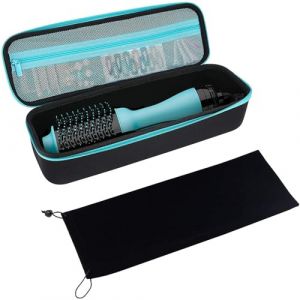 SH-RuiDu Étui de voyage rigide compatible avec brosse à sèche-cheveux Revlon, outil de coiffure portable en une étape, brosse de sèche-cheveux, volumisateur, styleur, sac de rangement pour utilisation (SH-RuiDu, neuf)