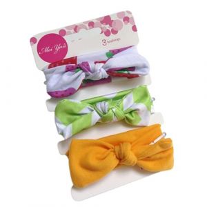 Whakano Lot de 3 bandeaux pour b&eacute;b&eacute;, doux, &eacute;lastiques, pour nouveau-n&eacute;s, accessoires de cheveux pour tous les jours, bapt&ecirc;mes, s&eacute;ances photo et f&ecirc;tes, couleur C (Whakano, neuf)