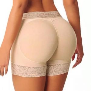 JENCVNL Femme Culotte Fesse Push Up Dentelle Culotte Push Up Culottes Sculptante Rembourrée Butt Lifter Hip Enhancer Pant (L, Couleur de Peau) (Yinker Port, neuf)