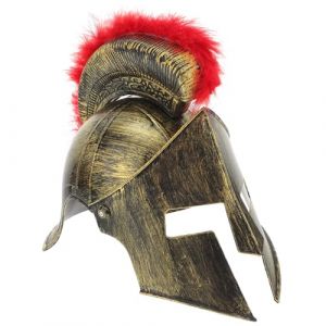 Didiseaon Casque de Guerrier Viking Dor&eacute; en Tissu L&eacute;ger Chapeau de Cosplay Chevalier Unique Accessoire de F&ecirc;te et Carnaval pour Hommes Casque D&eacute;coratif pour Bals Masqu&eacute;s et Halloween 1 (Panvalua, neuf)