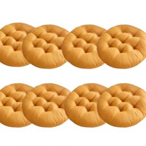 Mozzeilee Coussin de Chaise Rond, Coussin de Si&egrave;ge Doux Int&eacute;rieur Ext&eacute;rieur pour Chaises de Salle &agrave; Manger 40x40cm, Tapis de Chaise pour Fauteuils Jardin Canap&eacute; en Rotin pour Chambre Sol Camping (Mozzeilee, neuf)