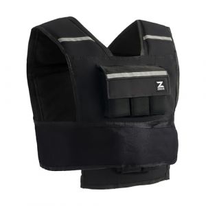 ZELUS Gilet Lesté 10kg avec 10 Barres de Poids Réglable 0,5-10,5 kg Veste Lestée de Course Entraînement pour Hommes Femmes Musculation Exercice Sports Gym Fitness Intérieur Extérieur, Noir (youtingeu, neuf)